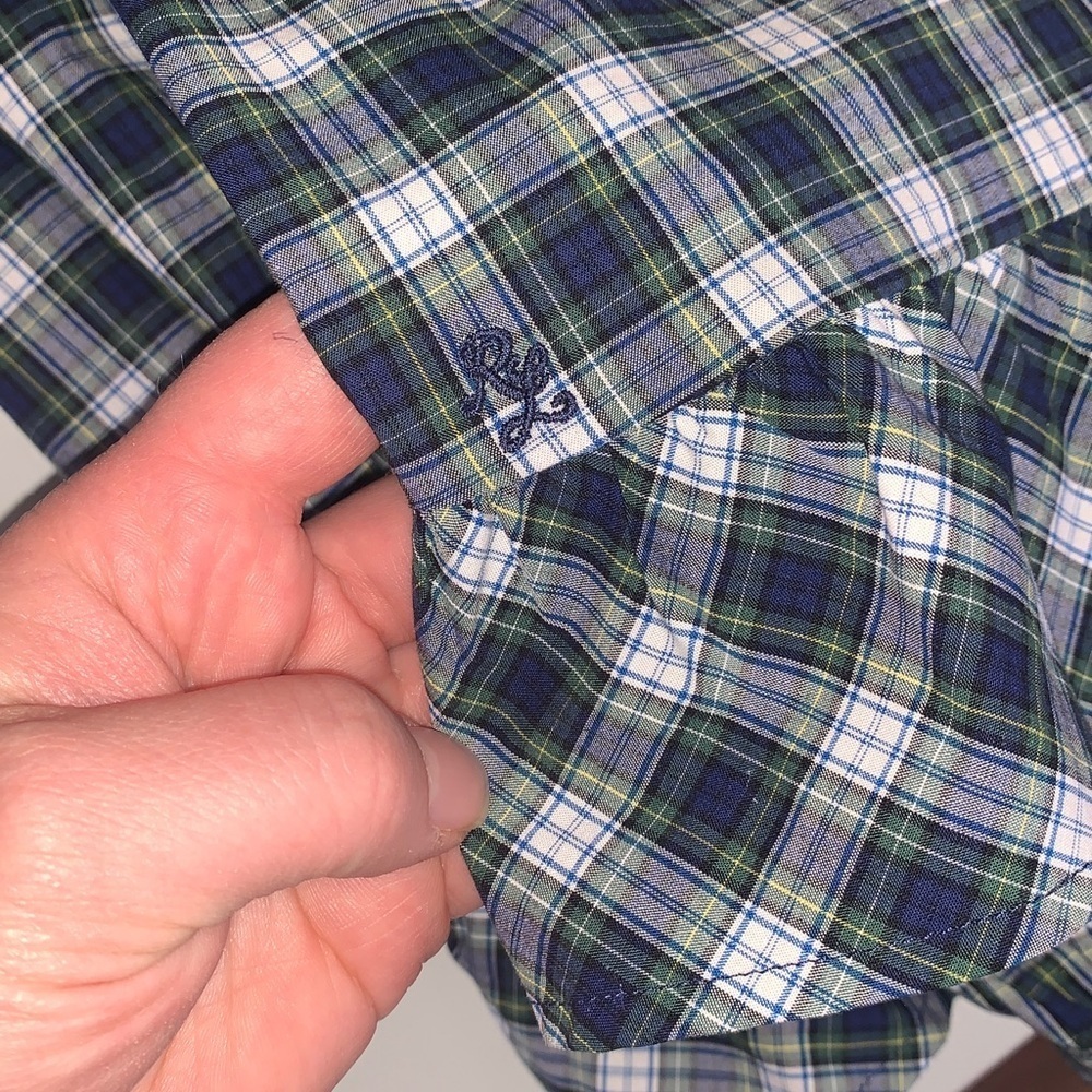 Polo Ralph Lauren Girls Ruffled Babydoll Plaid Long Sleeve Peasant Blouse 16 - Picture 11 of 11